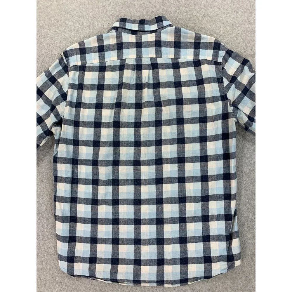 J Crew Slim Fit Homespun Long Sleeve‎ Button Down Shirt (Men's Large) Blue